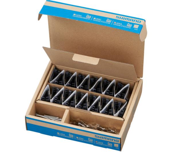 SHIMANO 25 Paar Werkstattpackung Scheibenbremsbelag J05A-RF Resin Alutr&auml;ger