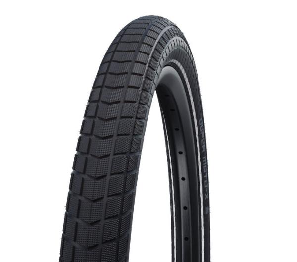 Schwalbe SCHWALBE DRAHTREIFEN SUPER MOTO-X  Reinforced 100-406 Schwarz/Reflex
