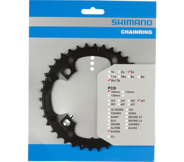 SHIMANO Kettenblatt ACERA FC-M361 38 Z&auml;hne