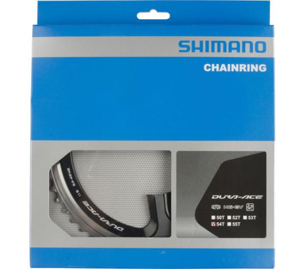SHIMANO Kettenblatt DURA-ACE FC-9000 54 Z&auml;hne Silber/Schwarz