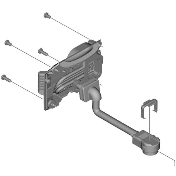 SHIMANO Kabelsteckereinheit BM-EN600 oberes Geh&auml;use 250 mm
